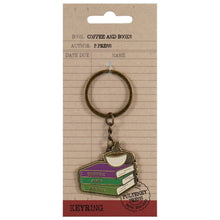 Load image into Gallery viewer, Keyring Metal - Pulteney Press (Coffee And Books)
