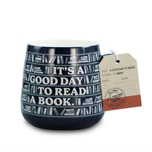Load image into Gallery viewer, Mug Scandi Shape - It's A Good Day To Read A Book
