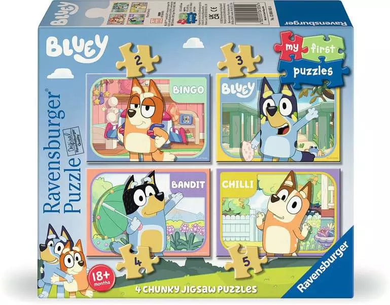 Bluey My First Puzzles - 2 + 3 + 4 + 5 Pieces Puzzle