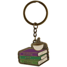 Load image into Gallery viewer, Keyring Metal - Pulteney Press (Coffee And Books)
