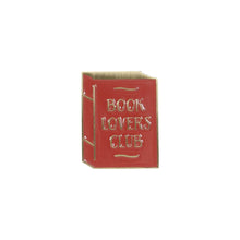 Load image into Gallery viewer, Metal Pin Badge Book Lovers Club Literary Book
