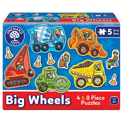 Big Wheels 5 In A Box Puzzles