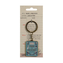 Load image into Gallery viewer, Keyring Metal - Pulteney Press (Pride &amp; Prejudice)
