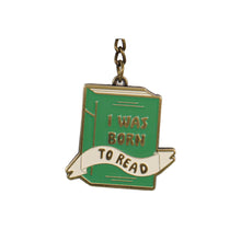 Load image into Gallery viewer, Keyring Metal - Pulteney Press (Born to Read)
