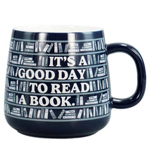 Load image into Gallery viewer, Mug Scandi Shape - It's A Good Day To Read A Book
