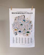 Load image into Gallery viewer, Wainwright Fells Tea Towel
