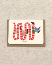 Load image into Gallery viewer, Bookworm Greetings Card
