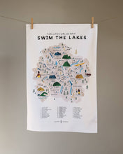 Load image into Gallery viewer, Swim the Lakes Tea Towel
