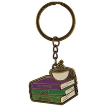 Load image into Gallery viewer, Keyring Metal - Pulteney Press (Coffee And Books)
