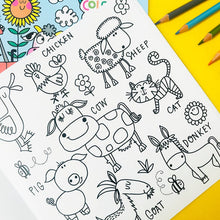 Load image into Gallery viewer, Children's On The Farm Colouring Book
