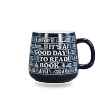 Load image into Gallery viewer, Mug Scandi Shape - It's A Good Day To Read A Book
