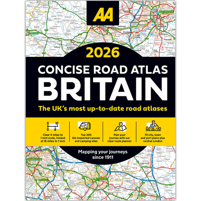 AA 2026 Road Atlas Great Britain and Ireland