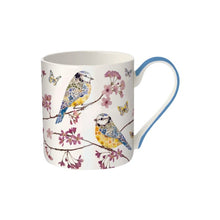 Load image into Gallery viewer, Helen Ahpornsiri Blue Tits &amp; Blossom Fine Bone China Mug
