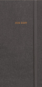 Charcoal Deluxe Slim Diary 2026