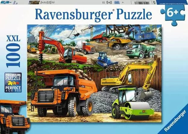 Construction Vehicles 100 Piece Puzzle