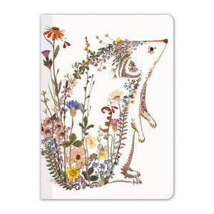 Cottage Garden Hedgehog Mini Notebook