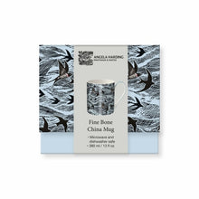 Load image into Gallery viewer, Angela Harding Swallows and Sea Fine Bone China Mug
