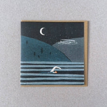 Load image into Gallery viewer, Night Swimming Greetings Card
