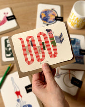 Load image into Gallery viewer, Bookworm Greetings Card
