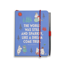 Load image into Gallery viewer, A6 Notebook &amp; Pen - Moomin (Winter)
