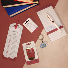 Load image into Gallery viewer, Metal Keyring Rather Be Reading Literary Books
