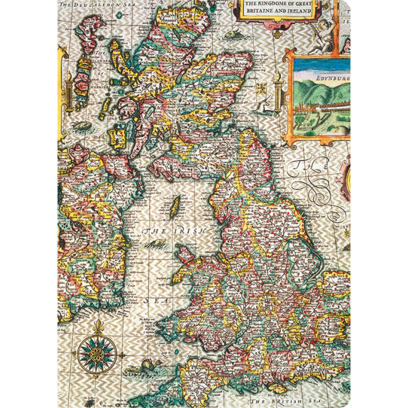 Map of Great Britain Mini Notebook